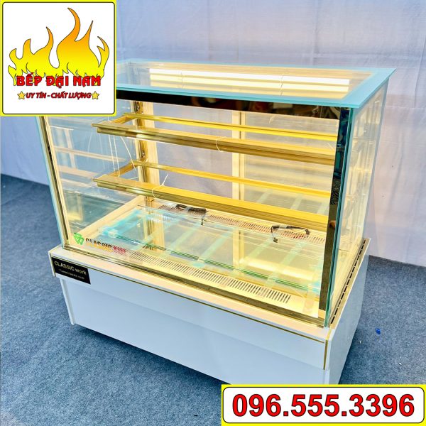 Tủ bánh kem để bàn kính vuông 90cm giá tốt tại Hà Nội