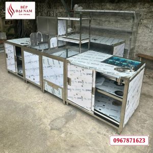 Quầy inox pha chế trà sữa giá rẻ